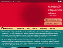 Tablet Screenshot of powerpapers.com
